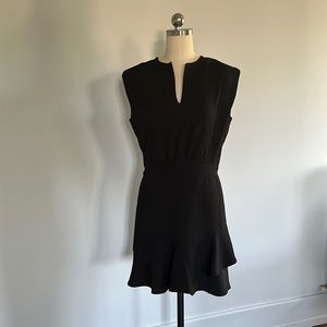 Perfect little black dress! Elastic waste in the back of the dress.